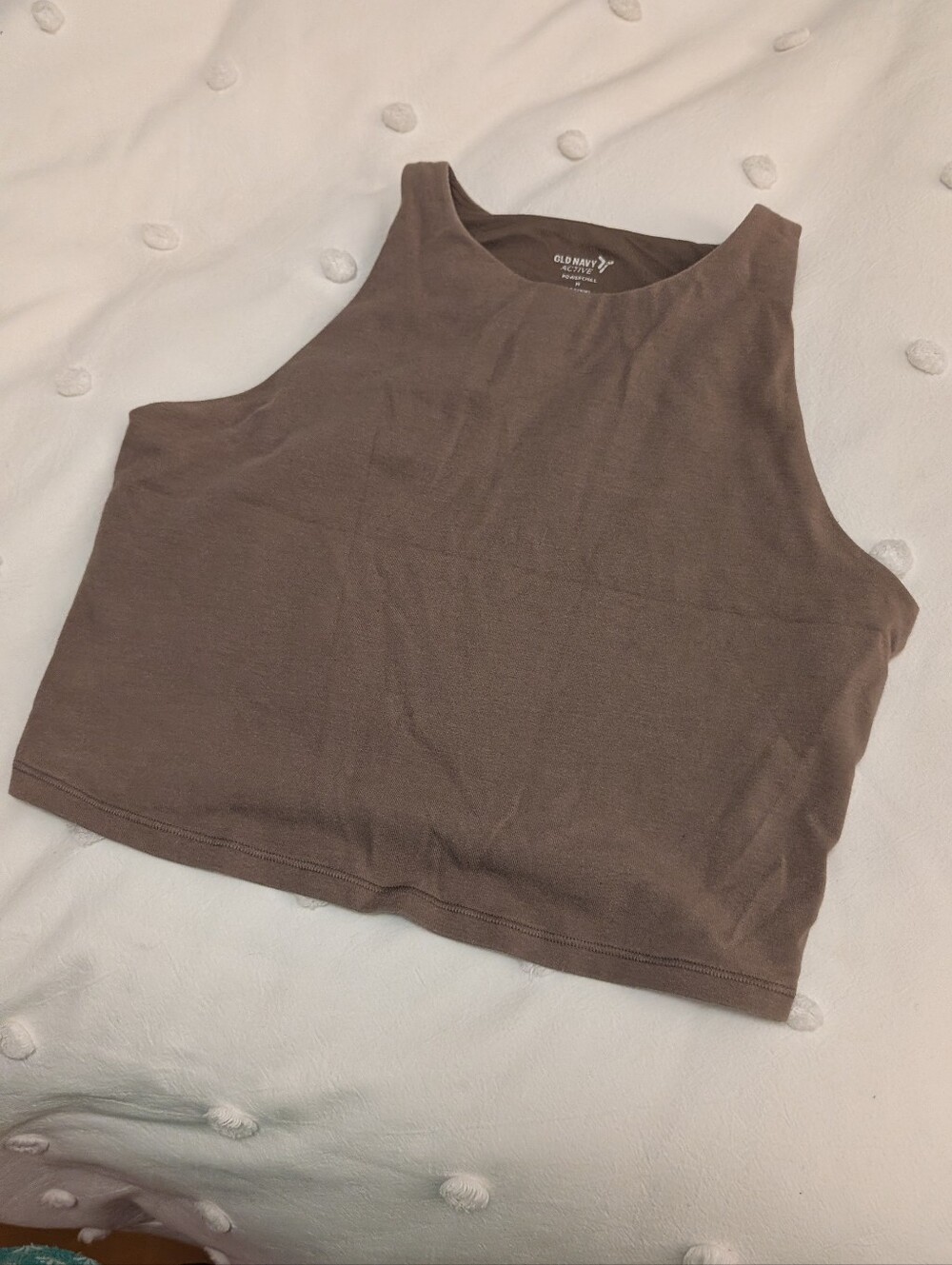 Old Navy Chocolate Brown Cropped Tank